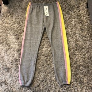 Wildfox Knox Pant with Pocket Heather Grey-Burnout